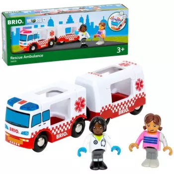 BRIO World Rescue ātrās palīdzības rotaļu transportlīdzeklis