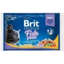 BRIT Premium Cat Fish Plate - Slapjā kaķu barība, filejas mērcē, 4 x 100 g paciņas