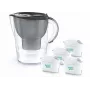 Brita Marella+ Ūdens filtra krūze ar 4 Maxtra Pro Power kasetnēm, 2,4L, Grafīts