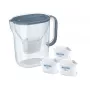 Brita Style Essential+ ūdens filtra krūze ar 3 MaxtraPro PP filtriem, tumši zila, 2,4 L