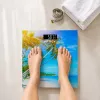 Brock BS 001 digitālie vannasistabas svari ar rūdīta stikla platformu, 180 kg ietilpība, 100 g precizitāte, uzstāšanās tehnoloģija, 2xAAA baterijas iekļautas