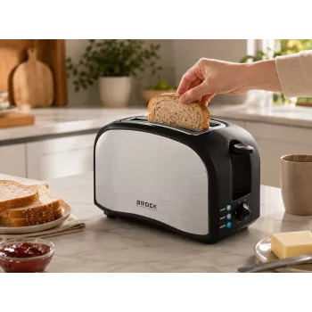 Brock BT 1003 SS maizes grauzdētājs 800W, melns/nerūsējošais tērauds