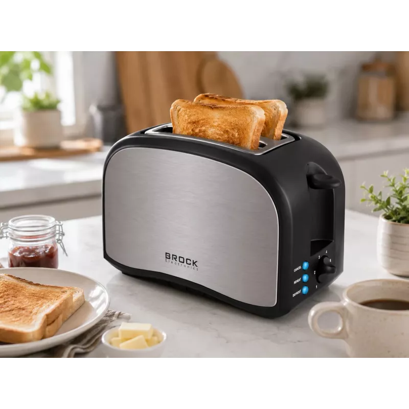 Brock BT 1003 SS maizes grauzdētājs 800W, melns/nerūsējošais tērauds
