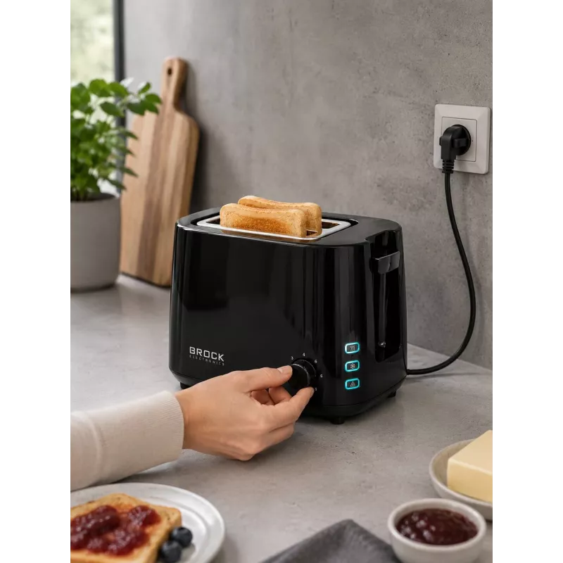 Brock BT 1005 BK tosteris 800W, melns