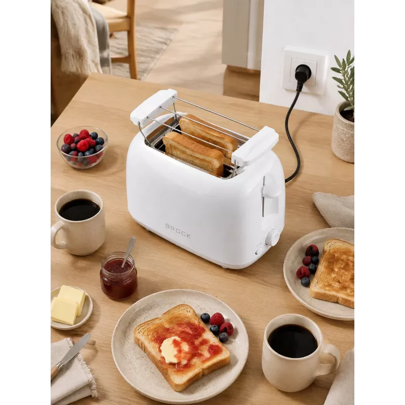 Brock BT 1008 WH 2 šķēļu tosters 750W balts