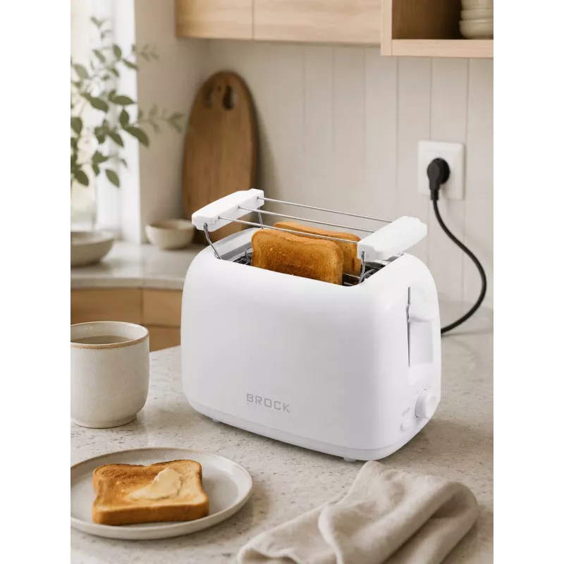 Brock BT 1008 WH 2 šķēļu tosters 750W balts