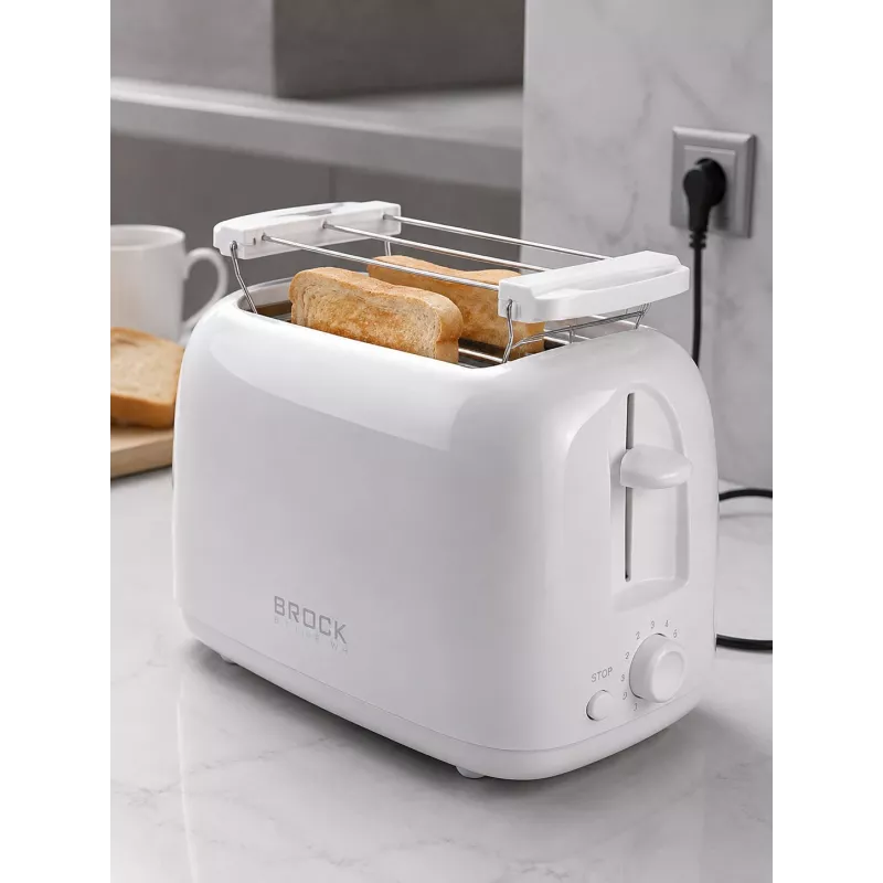 Brock BT 1008 WH 2 šķēļu tosters 750W balts