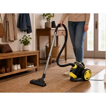 Brock BVC 8056 YT Cyclone bezmaisa putekļsūcējs 800W melns/dzeltens