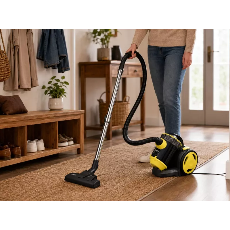Brock BVC 8056 YT Cyclone bezmaisa putekļsūcējs 800W melns/dzeltens