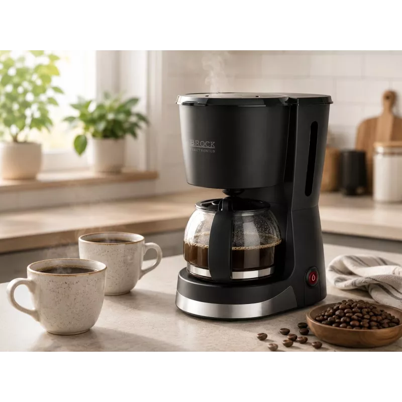 Brock CM 1501 SS pilienu kafijas automāts 1,5L 915-1080W melns