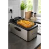 Brock DF 3001 SS fritieris 3,2L 2200W melns/tērauds
