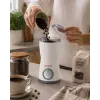 Brock ECP 105 elektriskā turku kafas vārītāja, 300 ml, 800 W, melna un nerūsējošais tērauds, 4 krūzes, bezvadu ar 360° pamatni