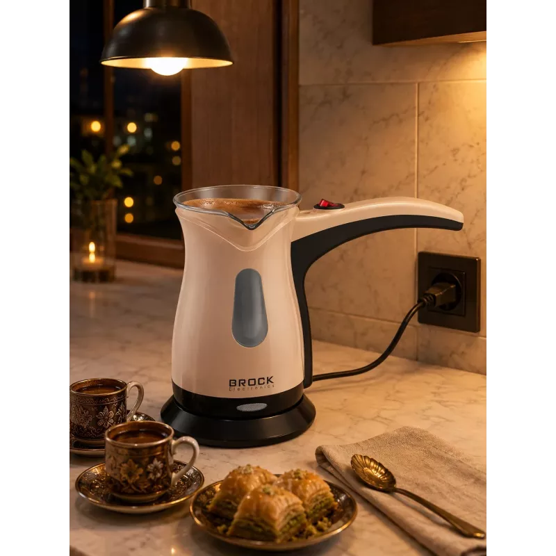 Brock ECP 106 Turku kafijas vārītājs 0,5L 500W Krēmkrāsas/Melns