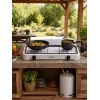 Brock GS 002 W sviestmaižu presētājs, 750 W, nelīpošas trīsstūrveida plāksnes, balts