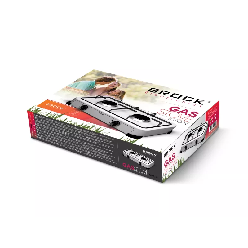 Brock GS 002 W sviestmaižu presētājs, 750 W, nelīpošas trīsstūrveida plāksnes, balts