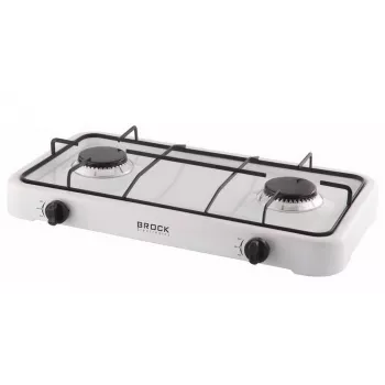 Brock GS 002 W sviestmaižu presētājs, 750 W, nelīpošas trīsstūrveida plāksnes, balts