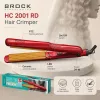 Brock HC 2001 RD keramiskais matu gofrētājs 25W sarkans