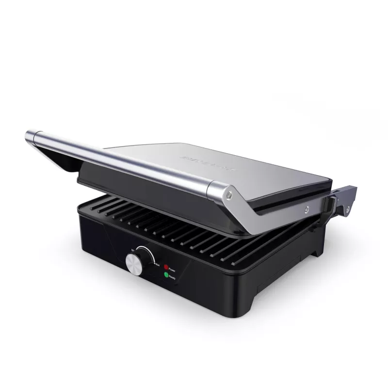 Brock HCG 5000 SS elektriskais kontakgrils 2000W, melns/tērauds