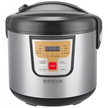 Brock MC 1000 Multivārs, 5L, 900W, 10-in-1, LED displejs, Melns/Sudrabs