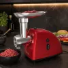 Brock MG 1502 RD Gaļas maļamā mašīna 1500W, Sarkana/Tērauda