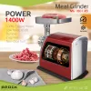 Brock MG 1601 RD Gaļas maļamā mašīna 1400W, Sarkana/Tērauda