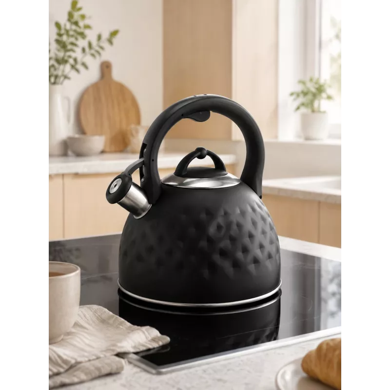Brock MWK 002 BK La Cuisinette tējkanna 2,7L melna/nerūsējošais tērauds