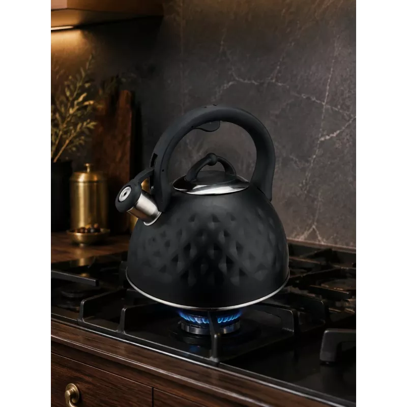Brock MWK 002 BK La Cuisinette tējkanna 2,7L melna/nerūsējošais tērauds