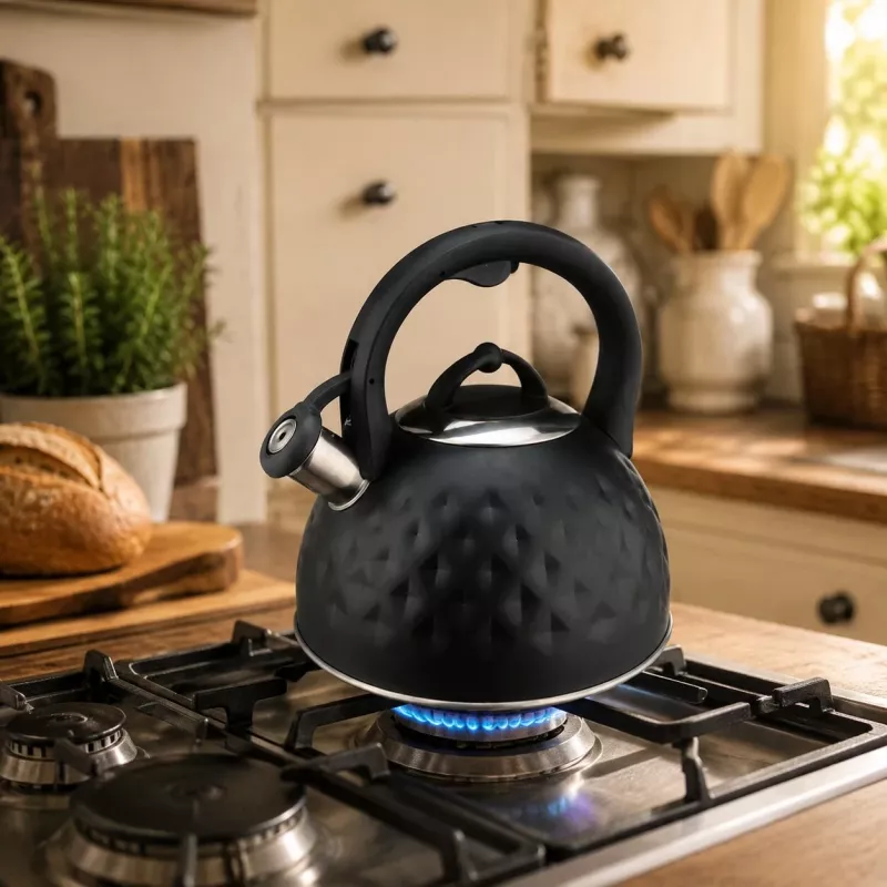 Brock MWK 003 BK La Cuisinette elektriskā tējkanna 2,5 L 2200 W melna/tērauda
