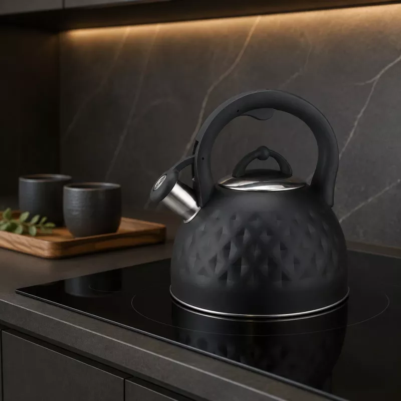 Brock MWK 003 BK La Cuisinette elektriskā tējkanna 2,5 L 2200 W melna/tērauda