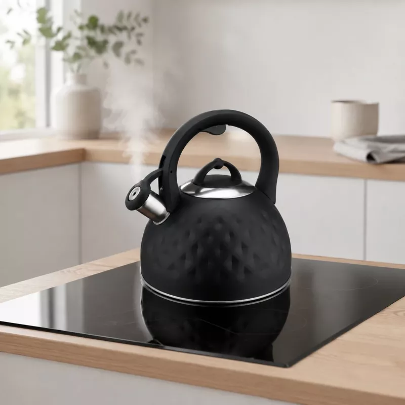 Brock MWK 003 BK La Cuisinette elektriskā tējkanna 2,5 L 2200 W melna/tērauda