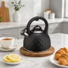 Brock MWK 003 BK La Cuisinette elektriskā tējkanna 2,5 L 2200 W melna/tērauda