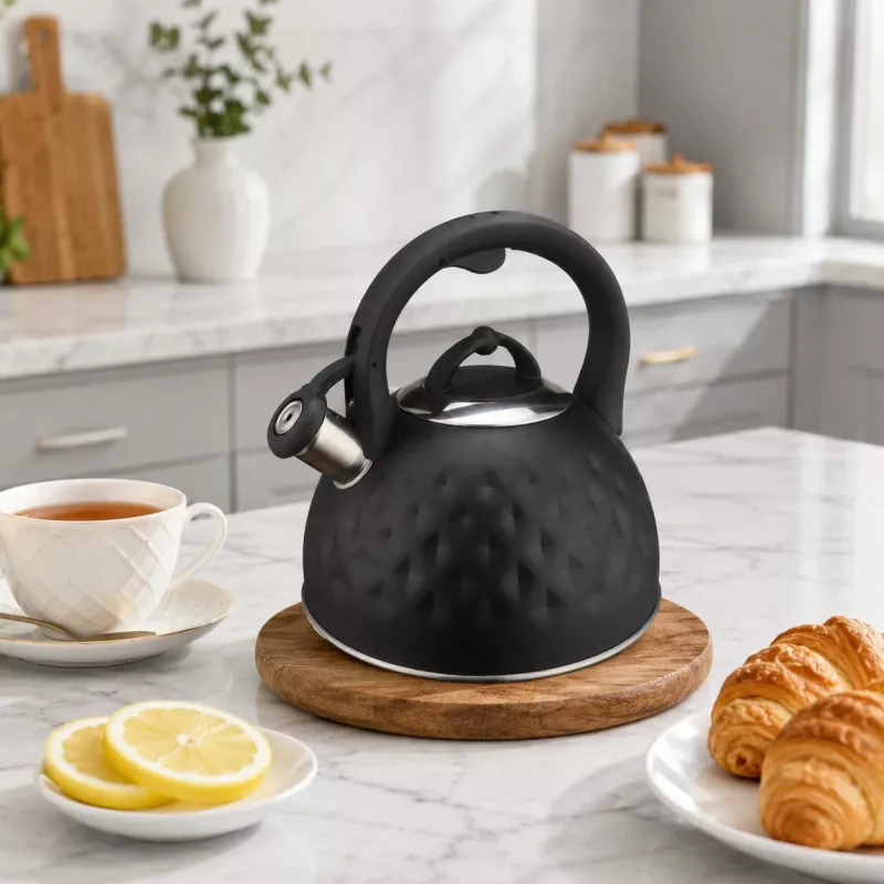 Brock MWK 003 BK La Cuisinette elektriskā tējkanna 2,5 L 2200 W melna/tērauda