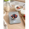 Brock SKS 1009 digitālie virtuves svari ar LED displeju, 5 kg ietilpība, 1 g precizitāte, rūdīta stikla platforma, melni