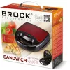 Brock SSM 2001 RD sviestmaižu grilētājs 750W sarkans