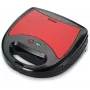 Brock SSM 2003 RD 3-in-1 sviestmaižu gatavotājs, vafļu gatavotājs un grils, 750 W, melns/sarkans