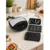 Brock SSM 2004 SS 3-in-1 sviestmaižu, vafeļu un riekstiņu gatavotājs, 750W, melns/nerūsējošais tērauds