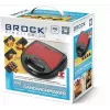 Brock SSM 6004 RD 4-in-1 sviestmaižu/riekstu vafelu/vafelu gatavotājs un grils 750 W, sarkans