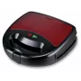 Brock SSM 6004 RD 4-in-1 sviestmaižu/riekstu vafelu/vafelu gatavotājs un grils 750 W, sarkans