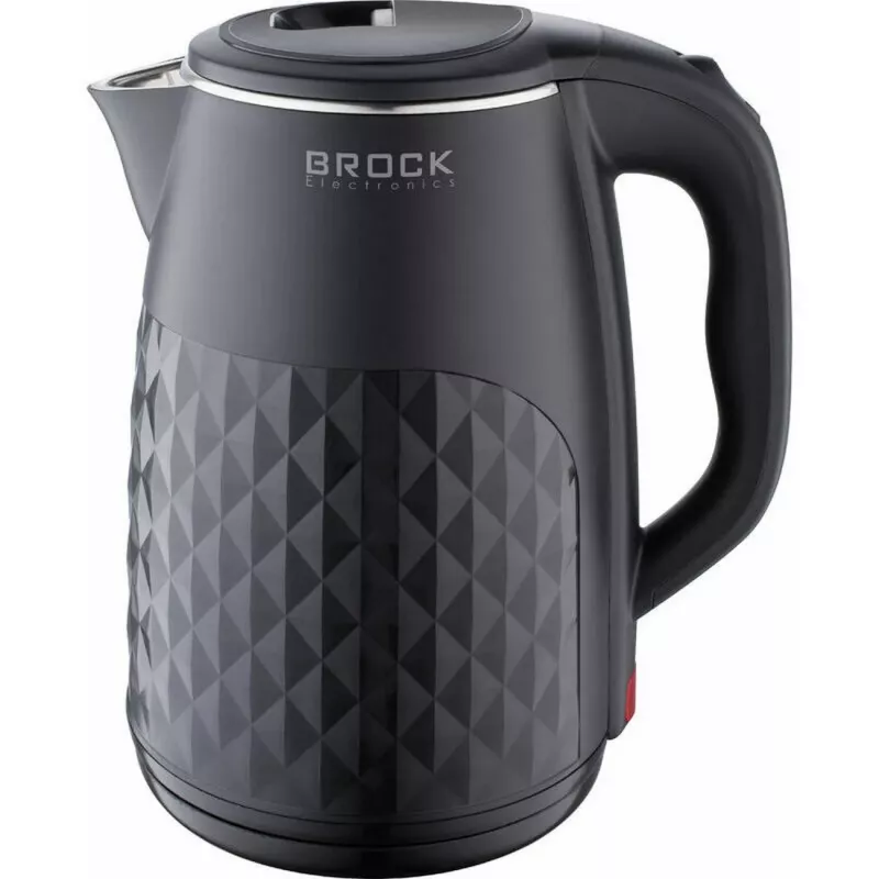 Brock WK 0618 BK elektriskā tējkanna ar dubultām sienām 1,8L 1500W, melna