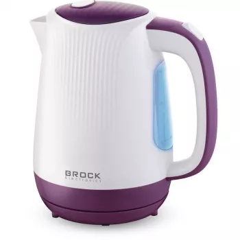 Brock WK 08 PR elektriskā tējkanna 1,7L 2000W balta/violeta