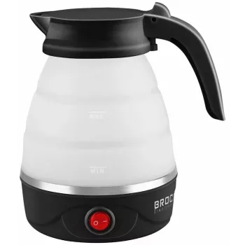 Brock WK 0904 BK salokāms ceļojumu tējkanna 0,5L 500W, melna/balta