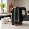 Brock WK 5518 BK elektriskā tējkanna 2.0L 1500W melna ar 360° bezvada pamatni
