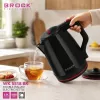 Brock WK 5518 BK elektriskā tējkanna 2.0L 1500W melna ar 360° bezvada pamatni