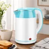 Brock WK 5521 WH elektriskā tējkanna 1,8L 1500W balta/zila ar 360° pamatni