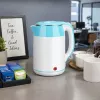 Brock WK 5521 WH elektriskā tējkanna 1,8L 1500W balta/zila ar 360° pamatni