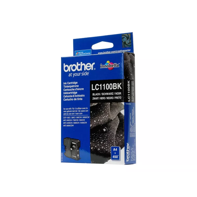 Brother LC1100BK Oriģinālā Melnā Tintes Kasetne (300 Lapas)