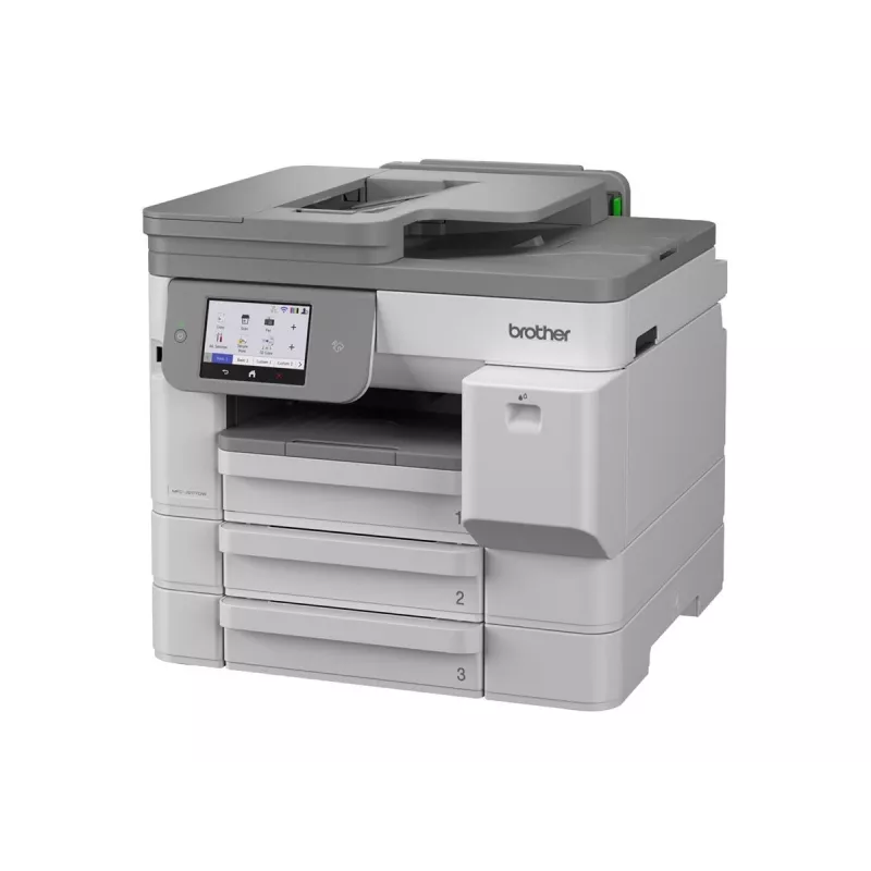 Brother MFC-J5117DW A3 krāsu tintes daudzfunkciju printeris ar drukāšanu, kopēšanu, skenēšanu, faksu, divpusējo drukāšanu, Wi-Fi, Ethernet, USB, 250 lapu padevi, 50 lapu ADF, skārienekrānu, baltā krāsā
