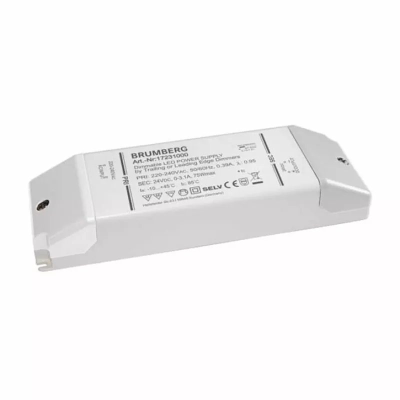 Brumberg 17231000 LED Barošanas bloks 75W 24V DC Balts
