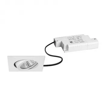 Brumberg 39365073 LED Iebūvējamais Prožektoru Komplekts BB05 Kvadrātveida Balts 3000K 6W 230V Fāzes Dimējams Grozāms