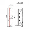 Brumberg 87114080 Elektriskais savienotājs, 3 polu, push-in, 16A 250V, IP20, melns
